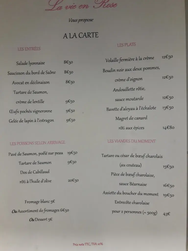 Menu_La Vie En Rose_Albigny-sur-Saône_image_2