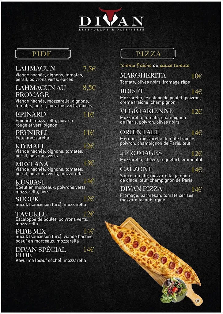 Menu_Divan restaurant & pâtisserie_Villeurbanne_immagine_2