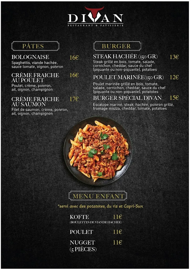 Menu_Divan restaurant & pâtisserie_Villeurbanne_immagine_4