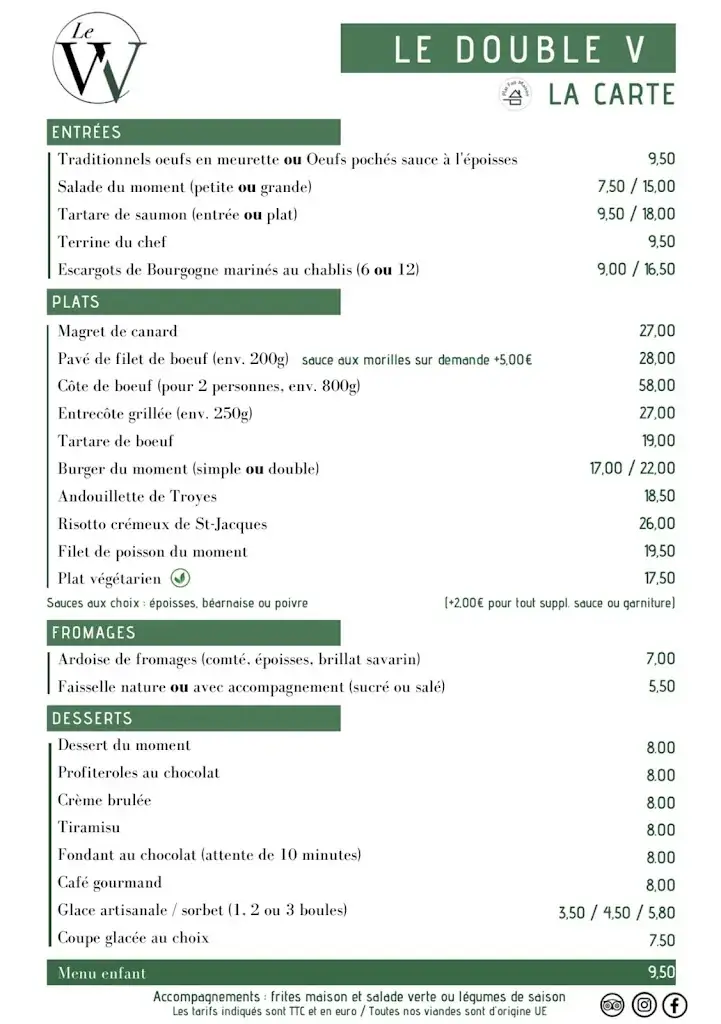 Menu_Le Double V restaurant_Daix_immagine_2