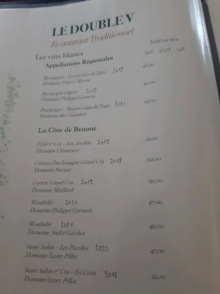 Menu_Le Double V restaurant_Daix_immagine_4
