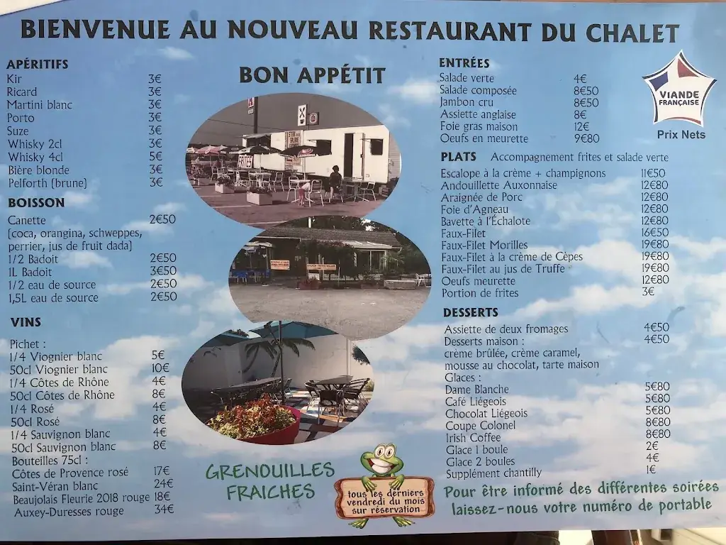 Menu_Le Chalet_Soirans_image_1
