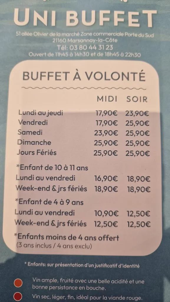 Menu_UNI BUFFET_Marsannay-la-Côte_immagine_2