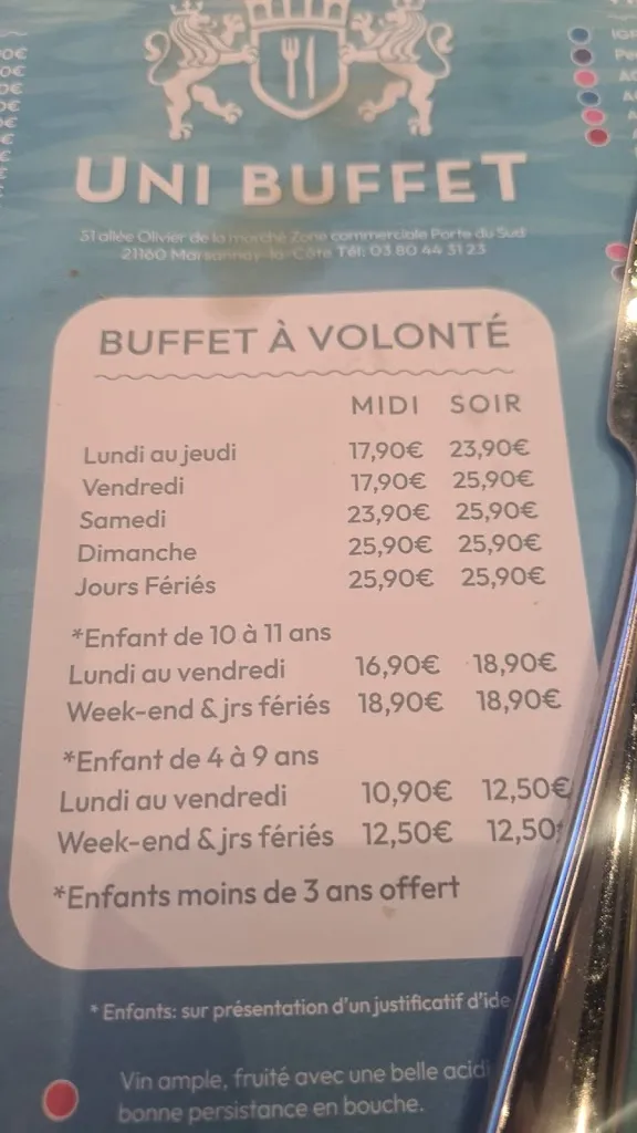 Menu_UNI BUFFET_Marsannay-la-Côte_immagine_4