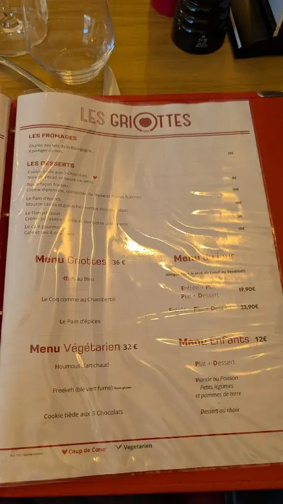 Menu_Restaurant Les Griottes_Gevrey-Chambertin_image_4