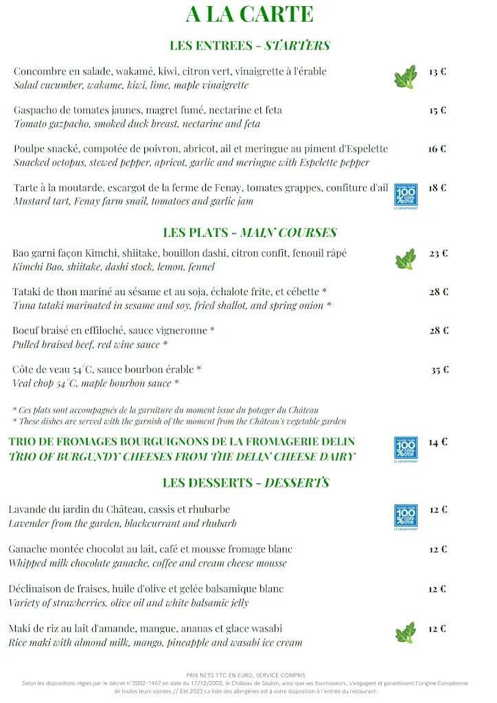 Menu_Restaurant Deux Rivieres_Saulon-la-Rue_image_1