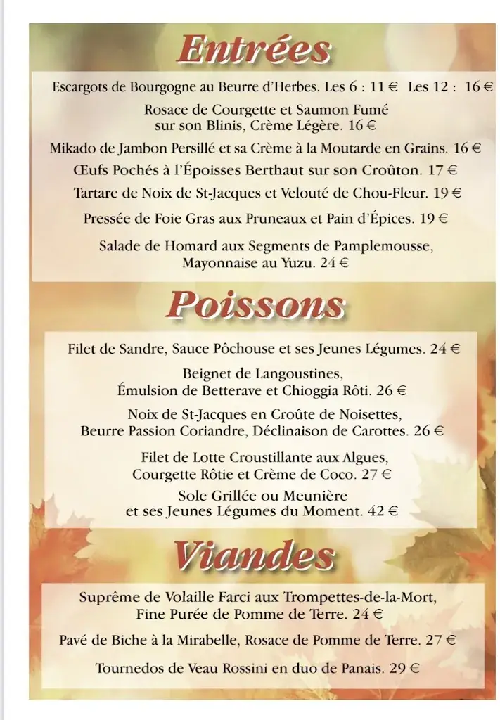 Menu_Restaurant Les Marronniers d'Arc sur Tille_Arc-sur-Tille_image_1