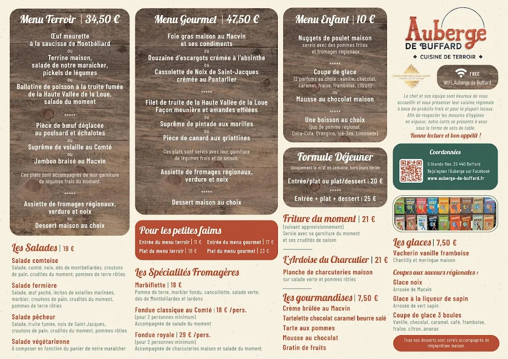 Menu_Auberge de Buffard_Buffard_image_1
