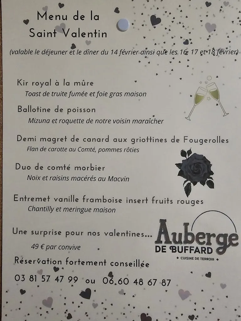 Menu_Auberge de Buffard_Buffard_image_3