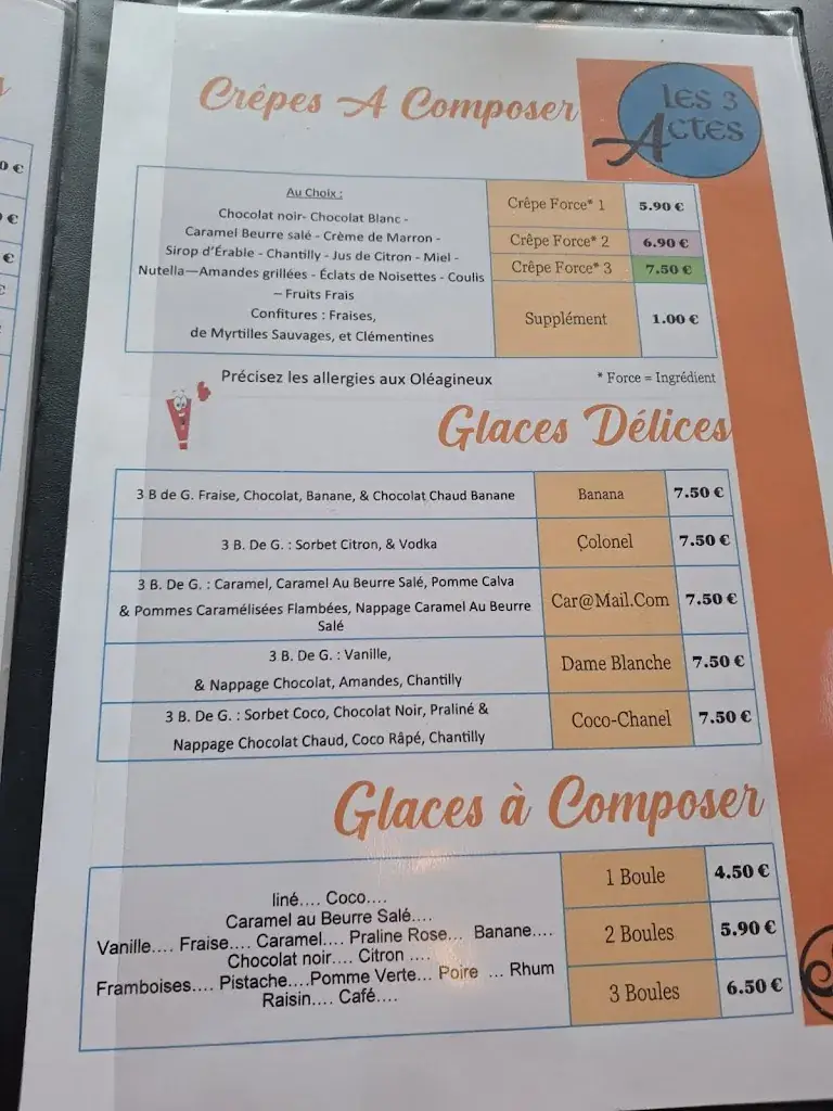 Menu_Restaurant Crêperie les 3 Actes_Appoigny_image_1