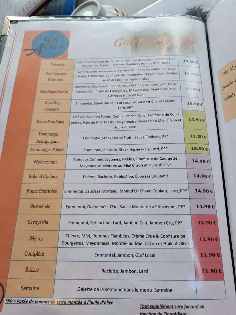 Menu_Restaurant Crêperie les 3 Actes_Appoigny_image_4