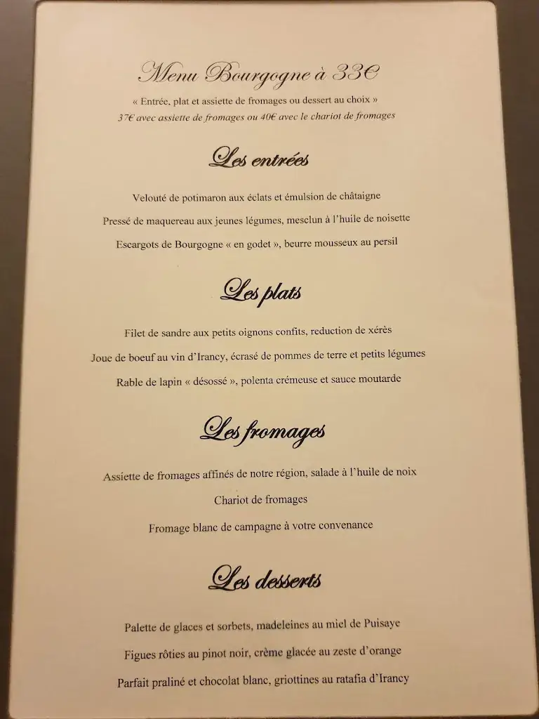 Menu_Restaurant Le Bourgogne_Auxerre_image_4