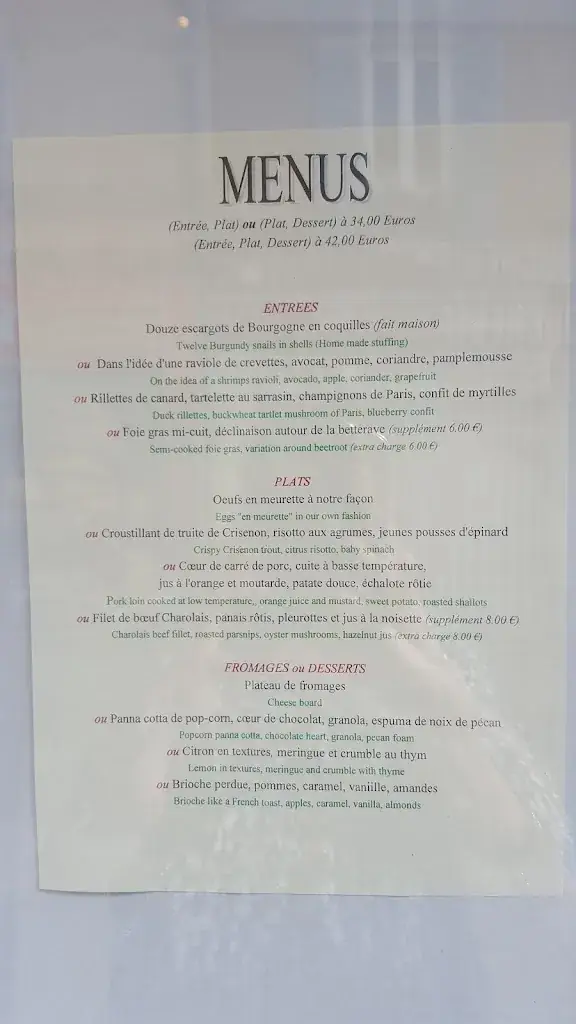 Menü_Un Air de Famille - Restaurant_Auxerre_Bild_3