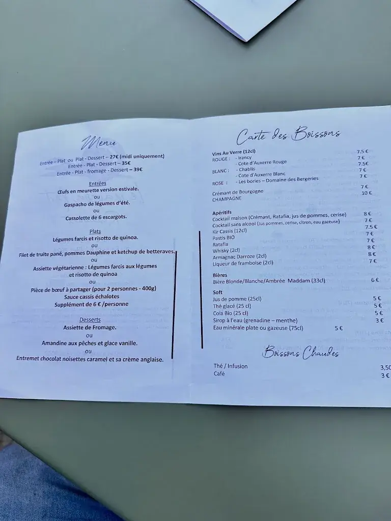 Menu_Le Maison Fort_Auxerre_image_4