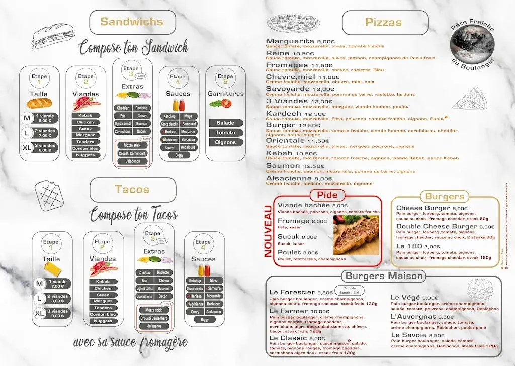 Menu_BOSPHORE Appoigny - Pizza Pidé Burger Tacos Kebab_Appoigny_image_1