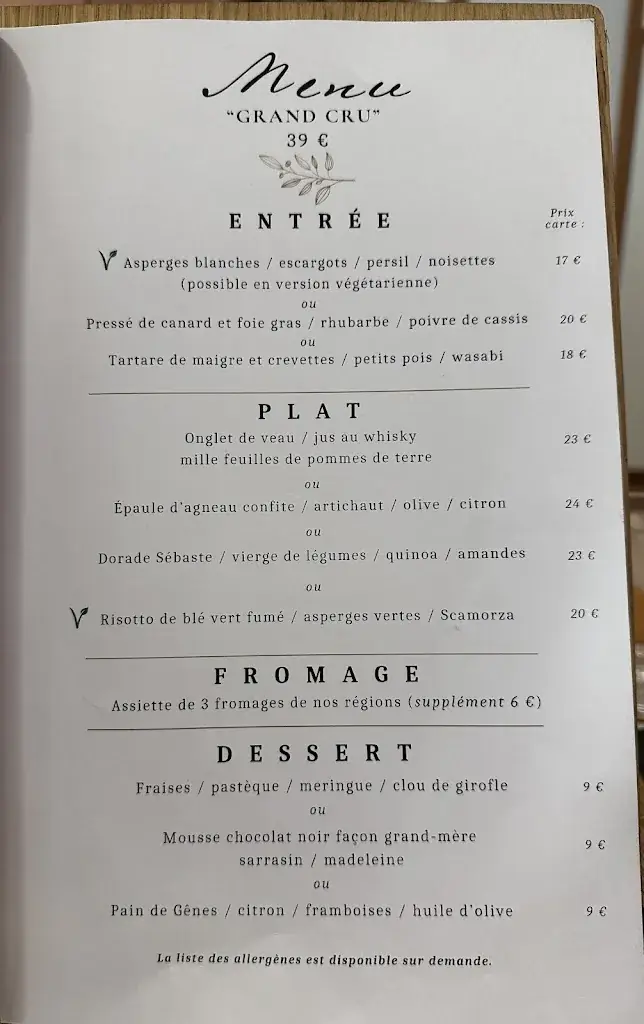 Menu_Le Sarment_Auxerre_image_1
