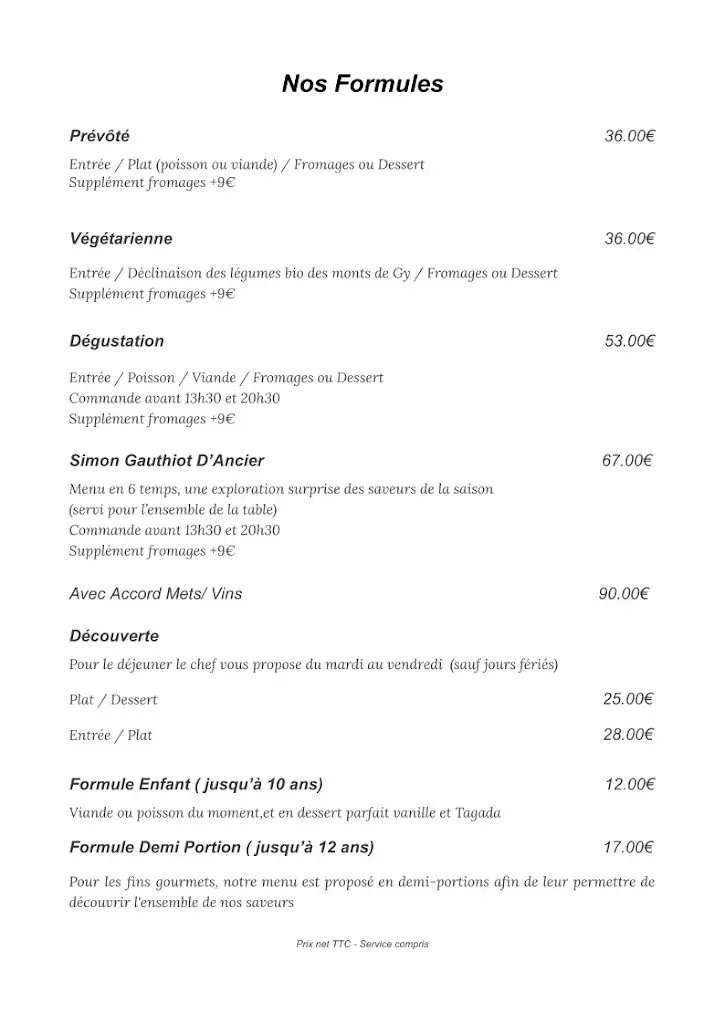 Menu_La Prévôté Restaurant Eco-Responsable_Gray_image_1