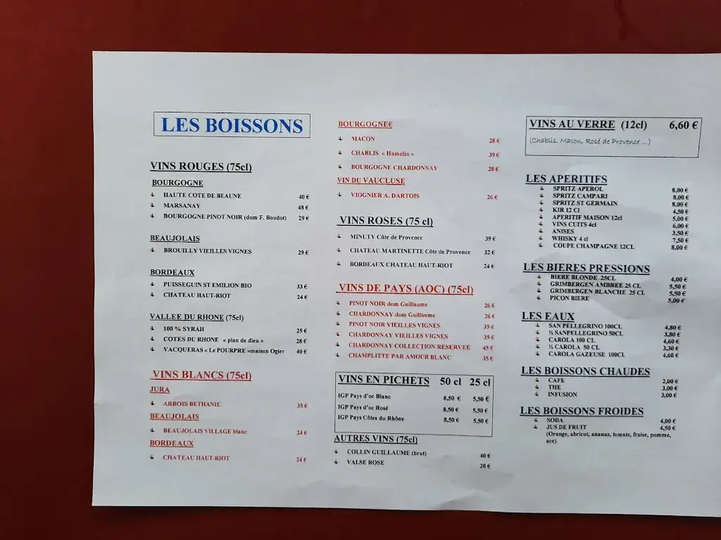 Menu_La Plage_Gray_image_1