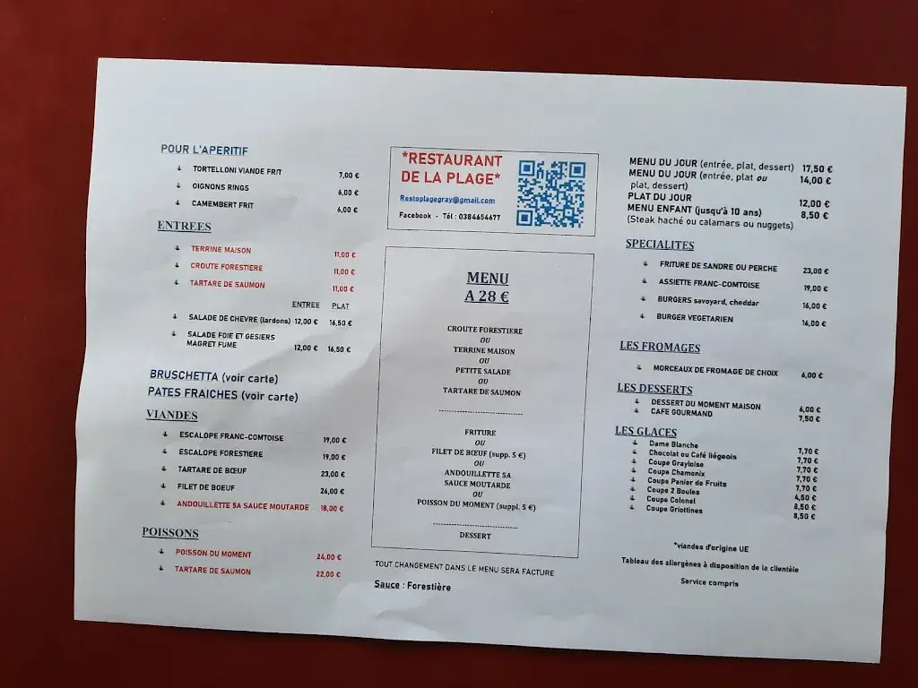 Menu_La Plage_Gray_image_2