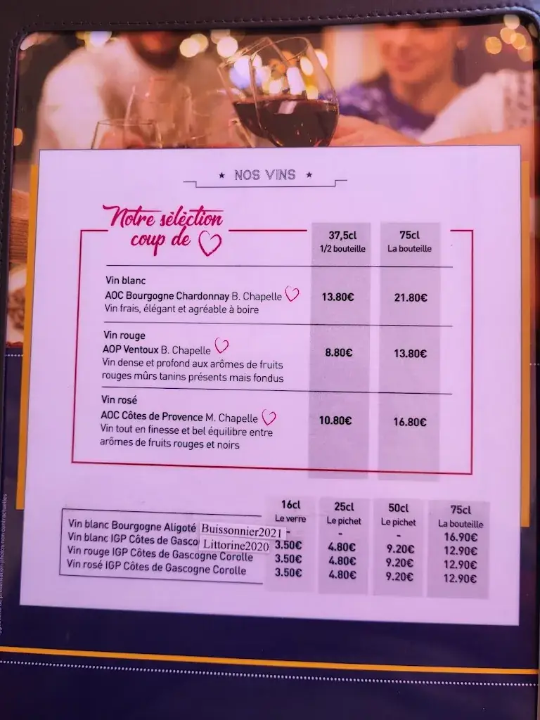 Menu_Brasserie des Bateliers_Gray_immagine_1