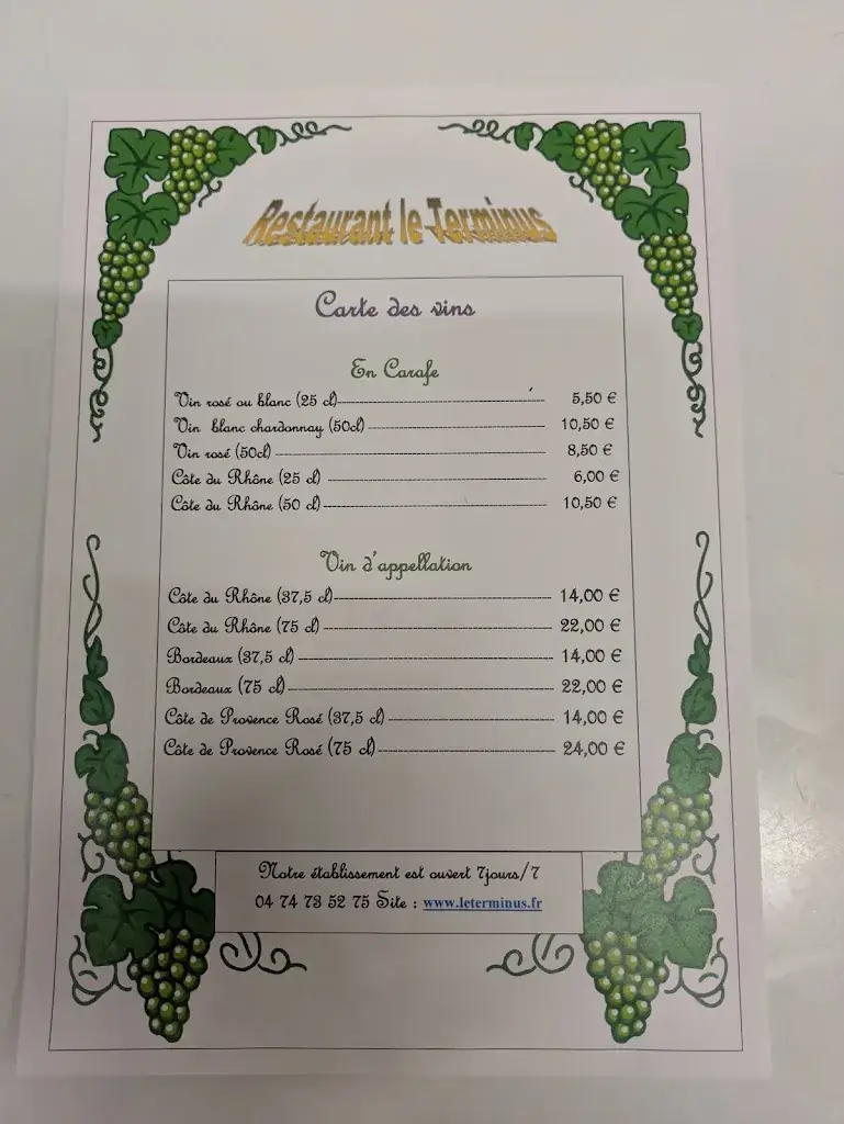 Menu_Le Terminus_Oyonnax_image_1