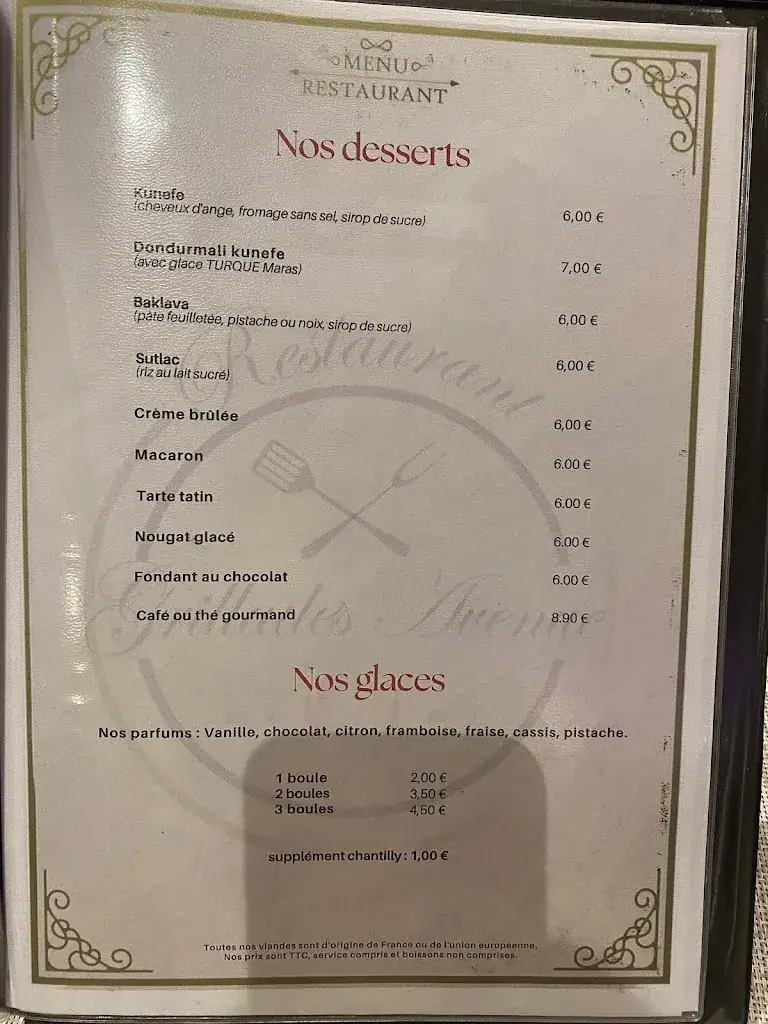 Menu_GRILLADES AVENUE_Oyonnax_image_2