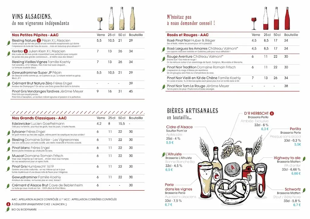 Menu_L'Alsacien Besançon_Besançon_immagine_1