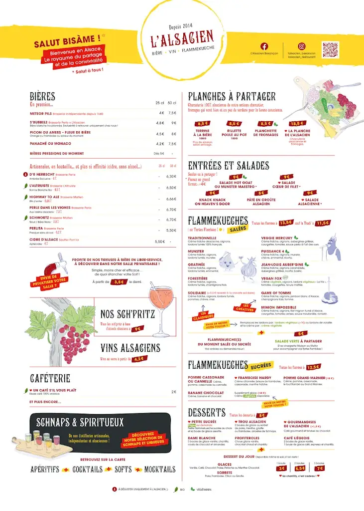 Menu_L'Alsacien Besançon_Besançon_immagine_2