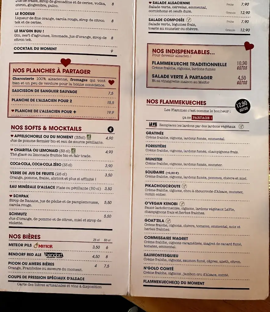 Menu_L'Alsacien Besançon_Besançon_immagine_3