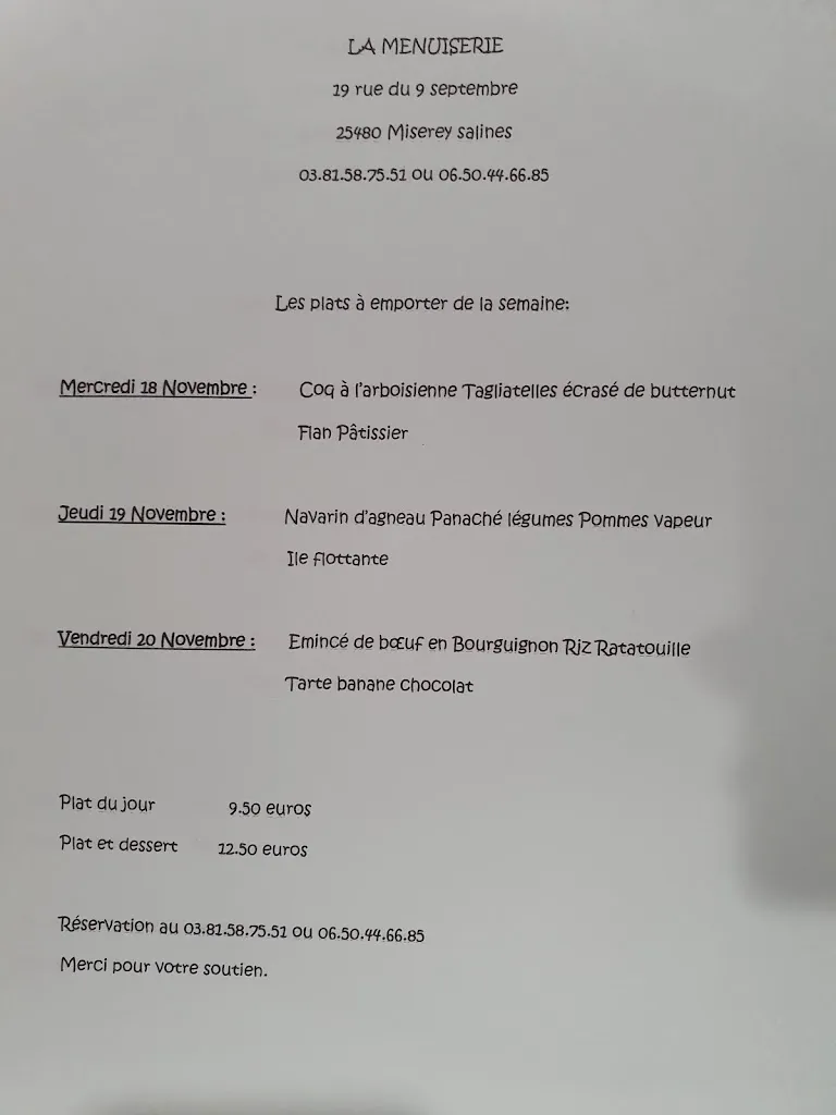 Menu_Restaurant La Menuiserie_Miserey-Salines_image_1