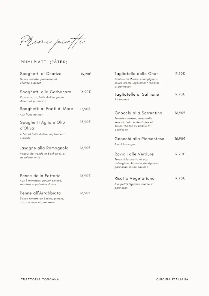 Menü_Trattoria Toscana_Miserey-Salines_Bild_3