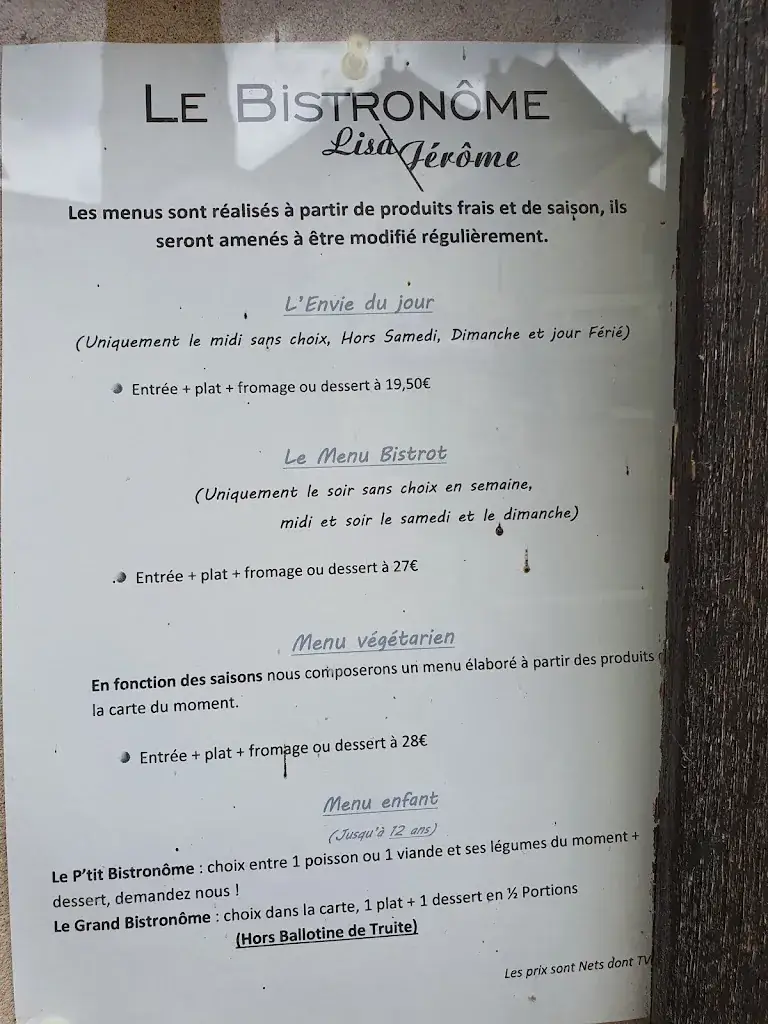 Menu_Restaurant Le Bistronôme Lisa/Jérôme_Arbois_image_4