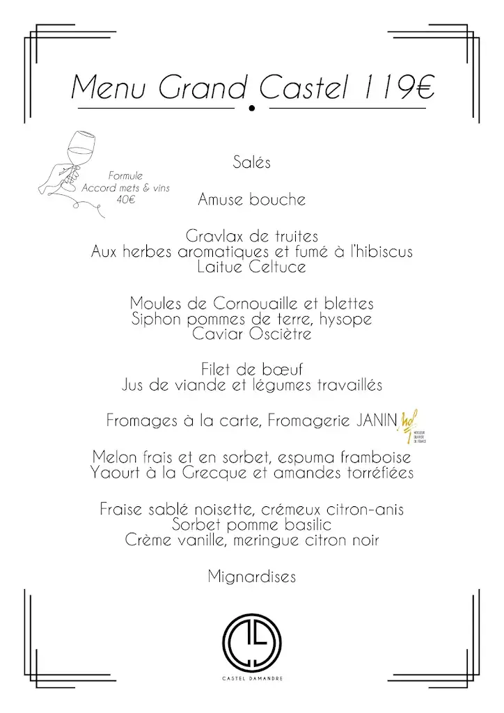Menu_Castel Damandre - Demeures & Châteaux_Planches-près-Arbois_image_3