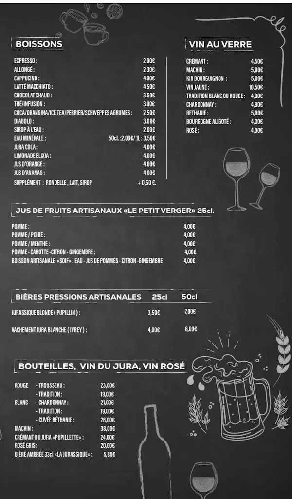 Menu_Le Bistrot des Planches_Planches-près-Arbois_image_1