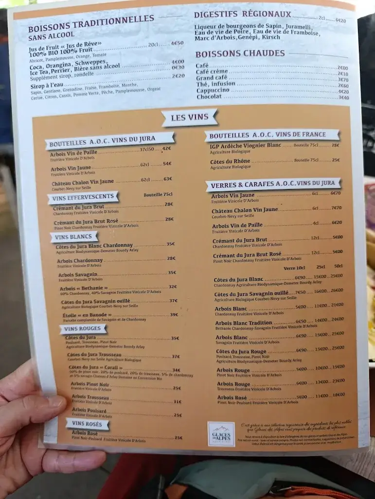 Menu_Café Restaurant de l'Abbaye_Baume-les-Messieurs_image_1