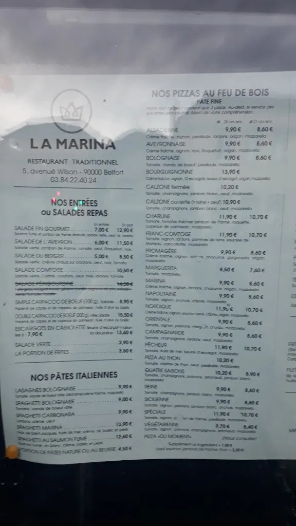 Menu_La Marina - Restaurant et Pizzéria_Belfort_image_4