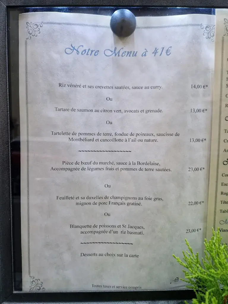 Menu_Restaurant L Instant Gourmand_Belfort_image_1