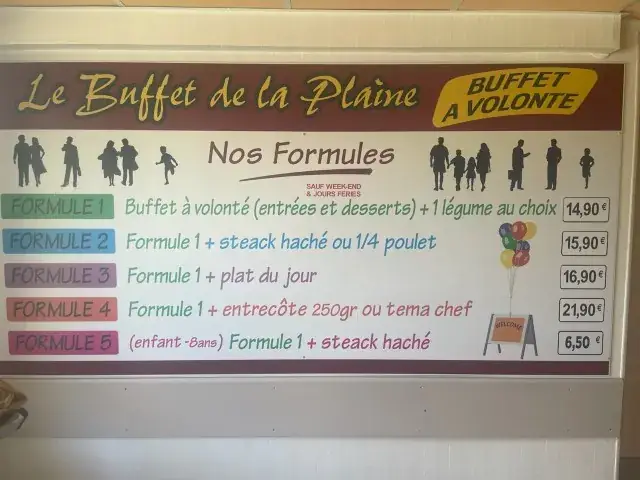 Menu_Buffet de la Plaine - Restaurant à volonté - traiteur_Oyonnax_image_1