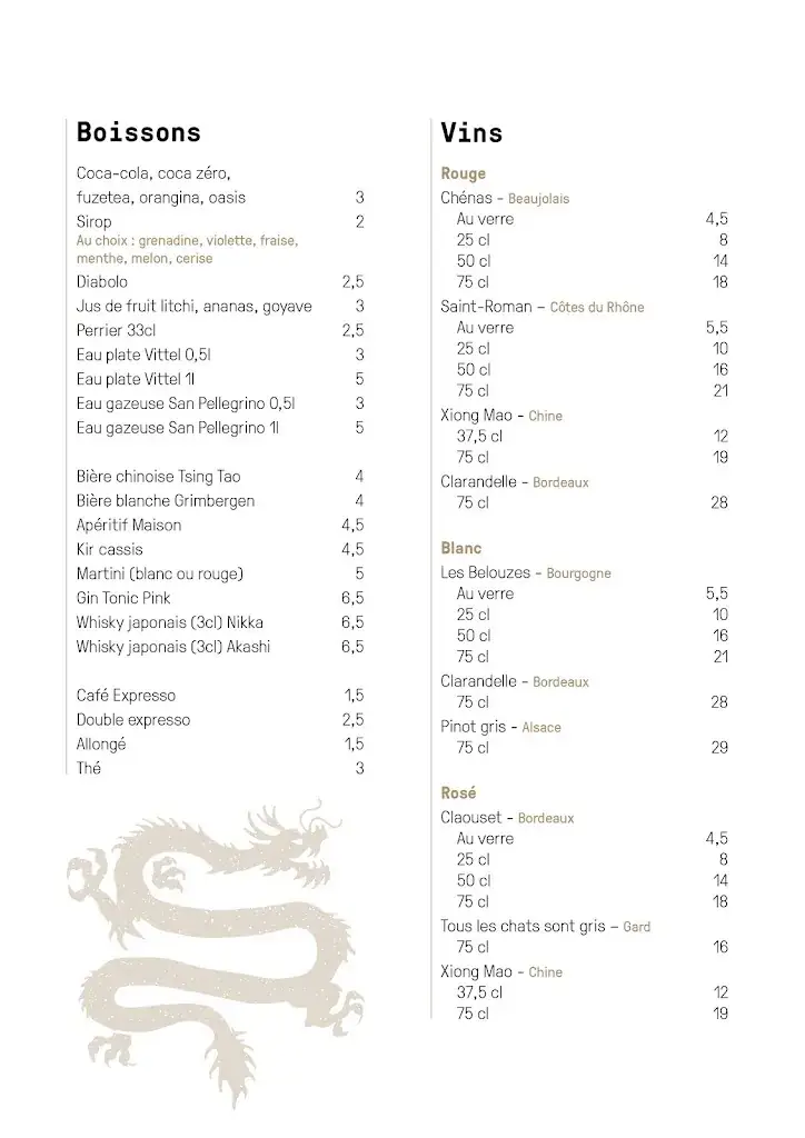 Menu_Le Dragon d'Or Belfort_Belfort_image_1