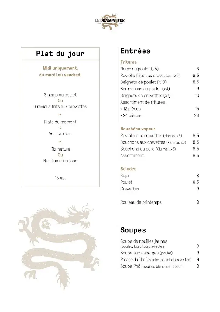 Menu_Le Dragon d'Or Belfort_Belfort_image_3