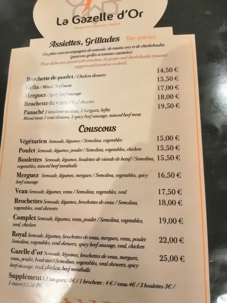 Menu_La Gazelle d'Or_Belfort_image_1