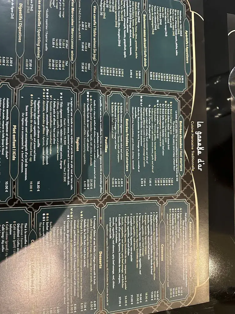 Menu_La Gazelle d'Or_Belfort_image_3