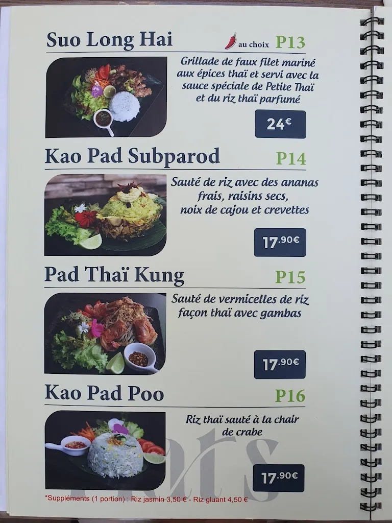 Menu_Petite thaï Restaurant_Belfort_immagine_2