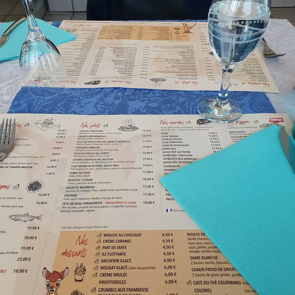 Menu_Restaurant Le Bambi_Baume-les-Dames_image_2