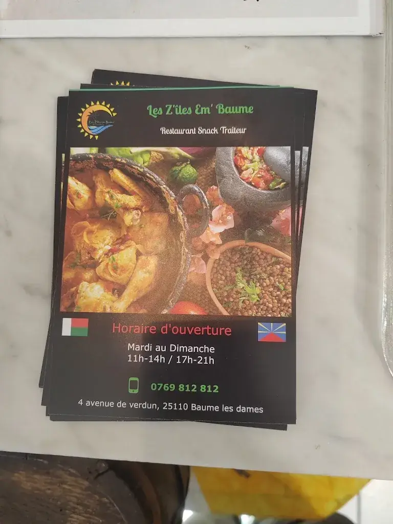 Menu_Les Z'îles Em'Baume Table Réunionnaises_Baume-les-Dames_image_3