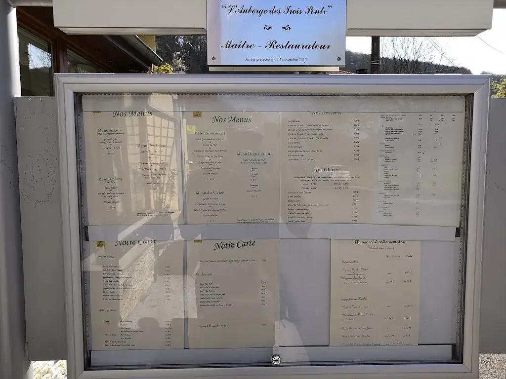 Menu_Auberge des 3 Ponts_Cusance_image_3