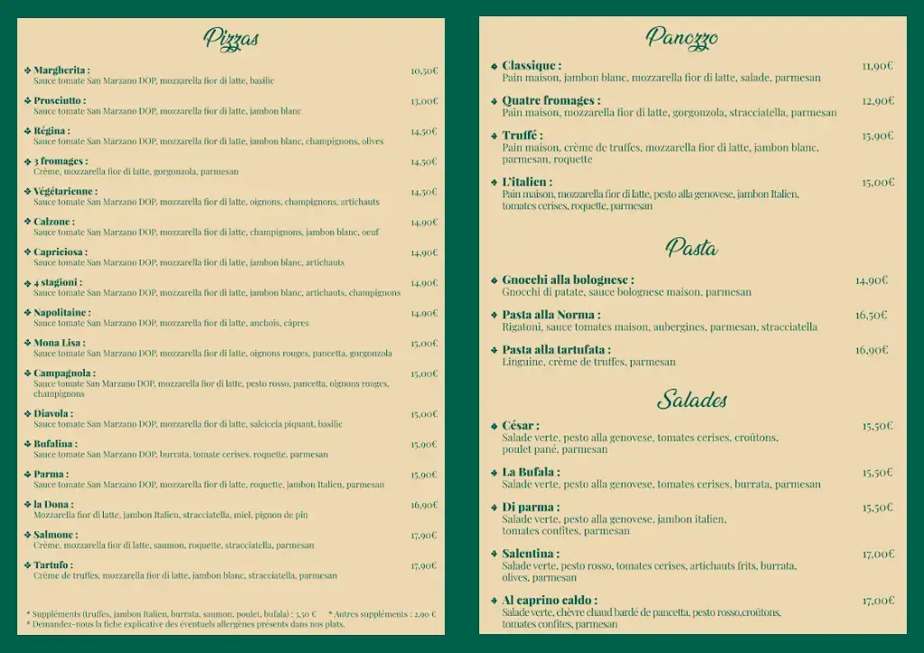 Menu_Trattoria Chez Antone ( SANS RÉSERVATIONS )_Avallon_image_1
