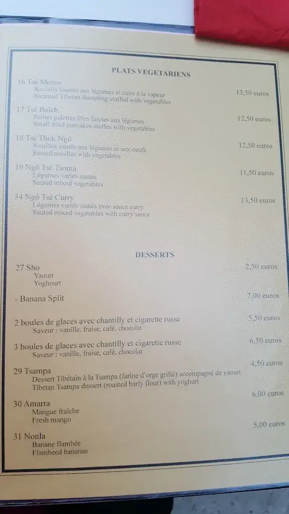 Menu_Norbu - Restaurant Tibétain_Avallon_imagen_1