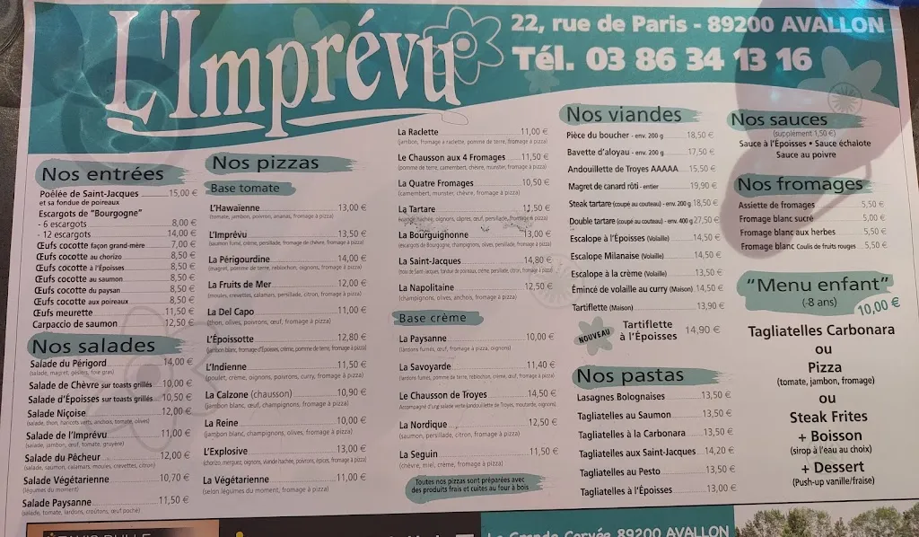 Menu_L'Imprévu_Avallon_image_3