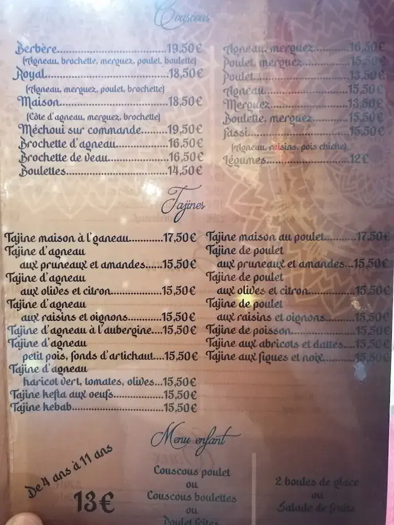 Menu_LE ROYAL COUSCOUS_Avallon_image_1